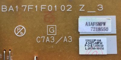 FUENTE PARA TV PHILIPS / NUMERO DE PARTE A1AF5-MPW / BA17F1F0102 / A1AF5MPW / 1218550 / 120222P19A / E7218550 / L:20760-16158 / MODELO LC320EM2 - Imagen 2